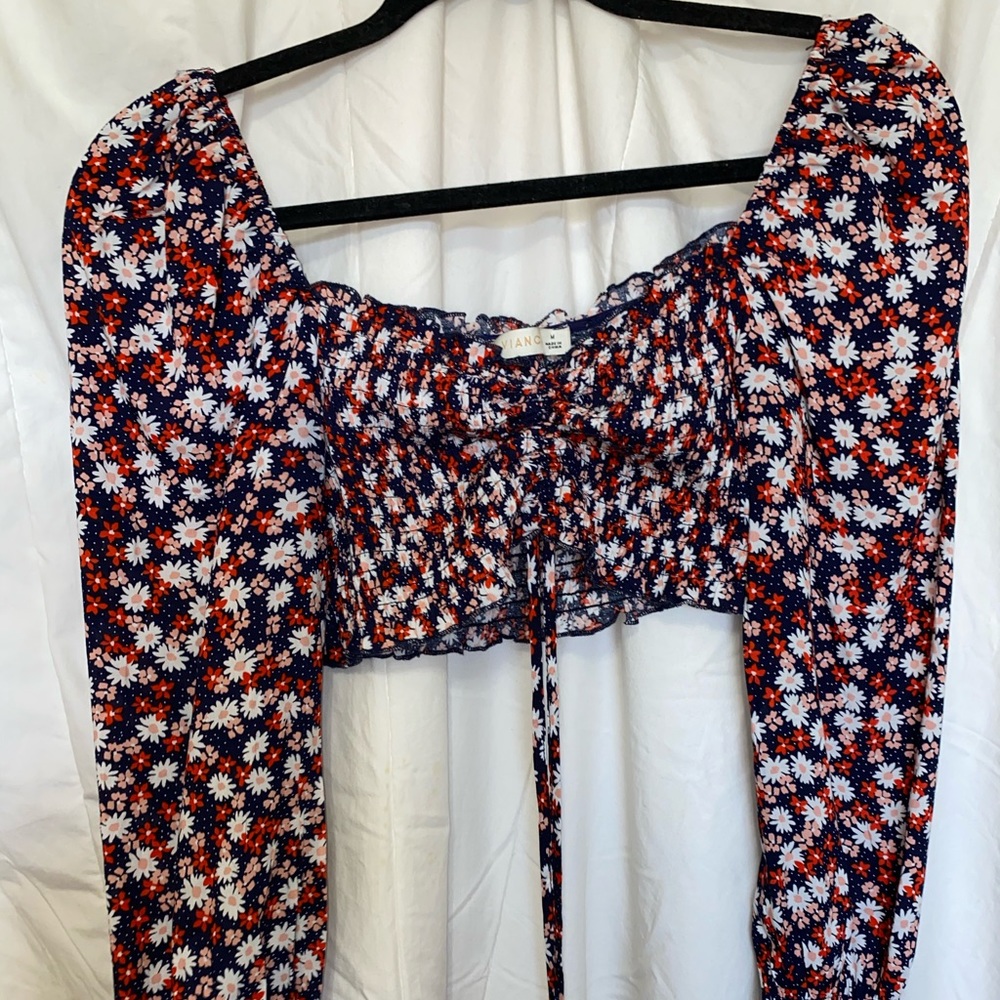 Boutiqe purchased crop with matching skirt set